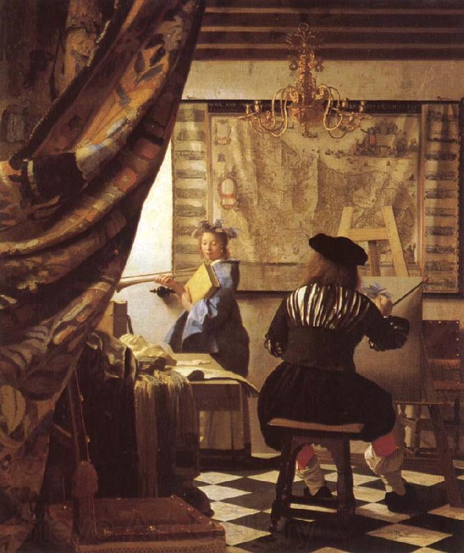 Johannes Vermeer The Schilderconst Spain oil painting art